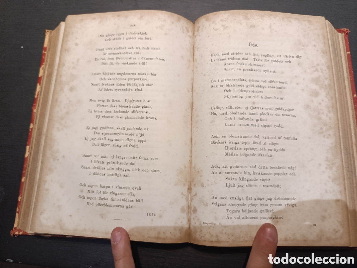 Libros antiguos: SAMLADE SKRIFTER ERIK JOHAN STAGNELIUS. 1868 - Foto 2
