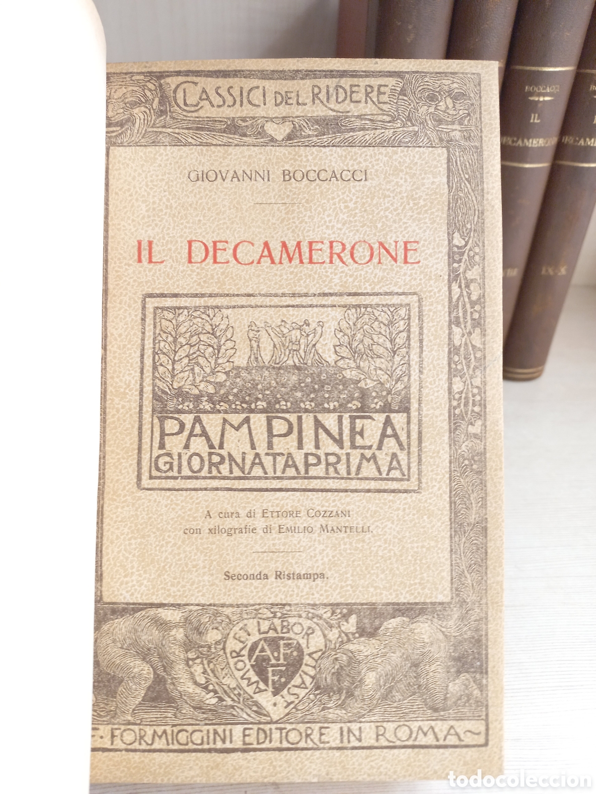 Libros antiguos: Il decamerone. Giovanni Boccacci. Formiggini Editore, 1922. COMPLETO. - Foto 5