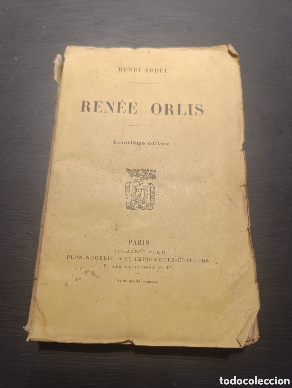 Libros antiguos: HENRI ARDEL REN&Eacute;E ORLIS. Paris 1897 - Foto 1