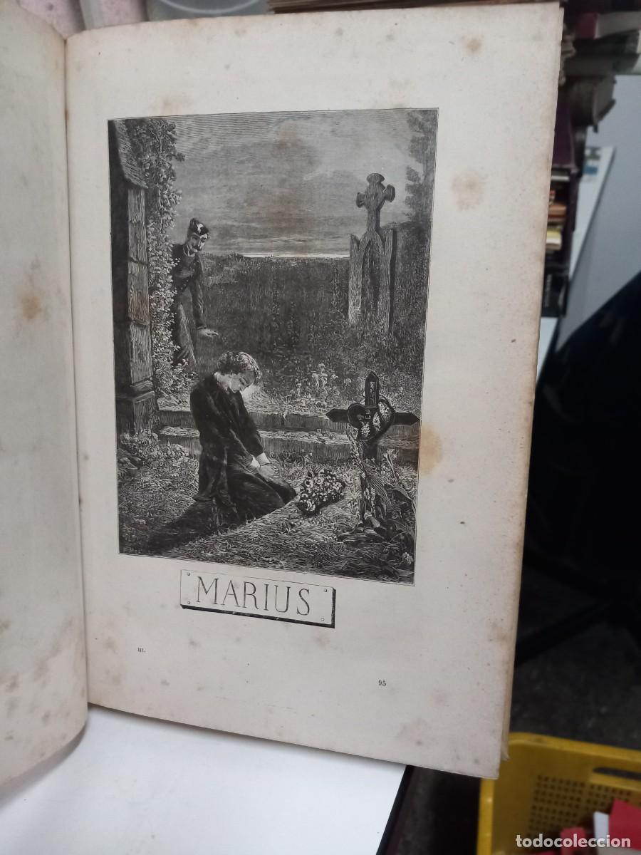 Libros antiguos: Les Miserables. Victor Hugo. Marius. 1876. - Foto 4