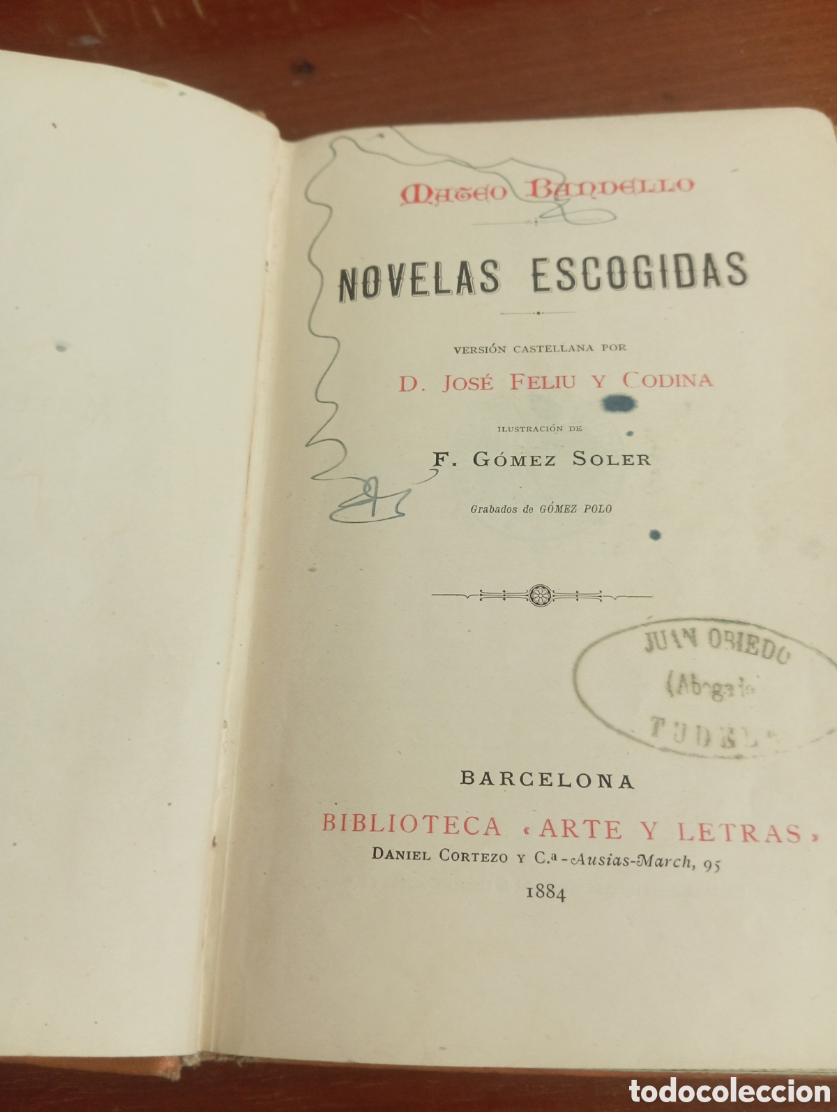 Libros antiguos: Novelas escogidas. Bandello - Foto 5