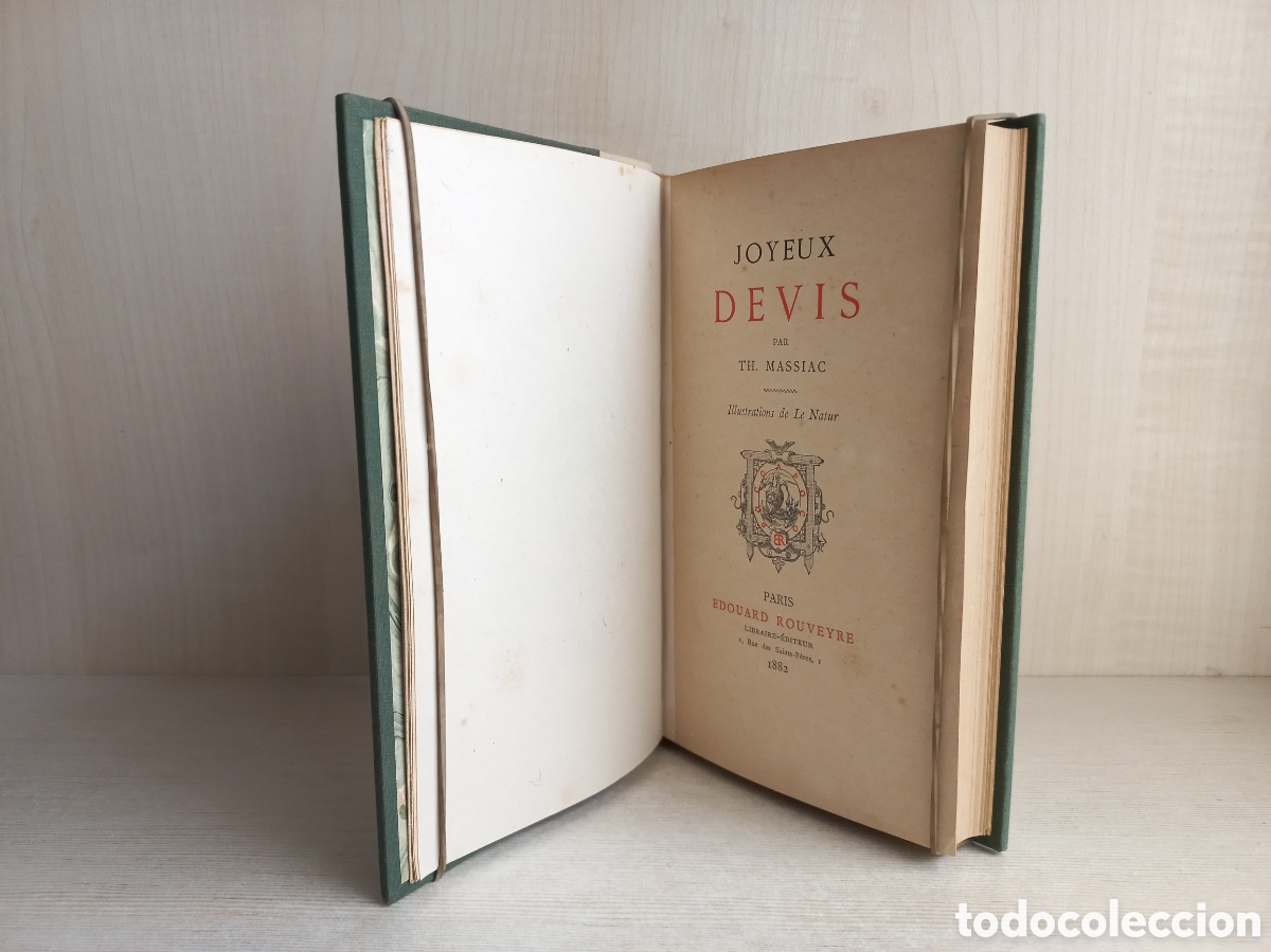 Libros antiguos: Joyeux Devis. Massiac. Edouard Rouveyre, 1882. - Foto 7