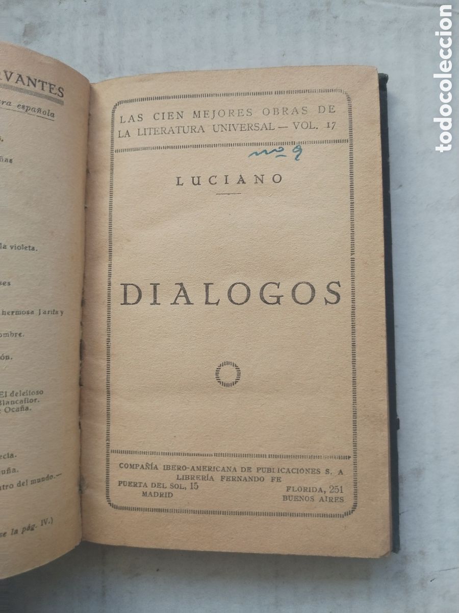 Libros antiguos: DIALOGOS/LUCIANO.... - Foto 4