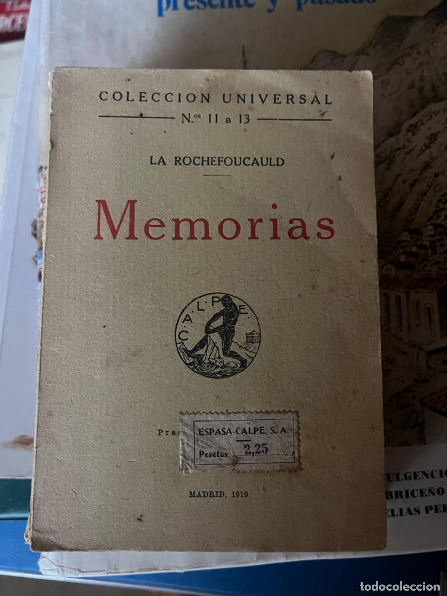Libros antiguos: MEMORIAS. LA ROCHEFOUCAULD. Colecci&oacute;n Universal. Madrid 1919. - Foto 2