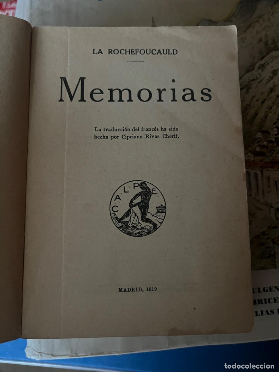 Libros antiguos: MEMORIAS. LA ROCHEFOUCAULD. Colecci&oacute;n Universal. Madrid 1919. - Foto 3