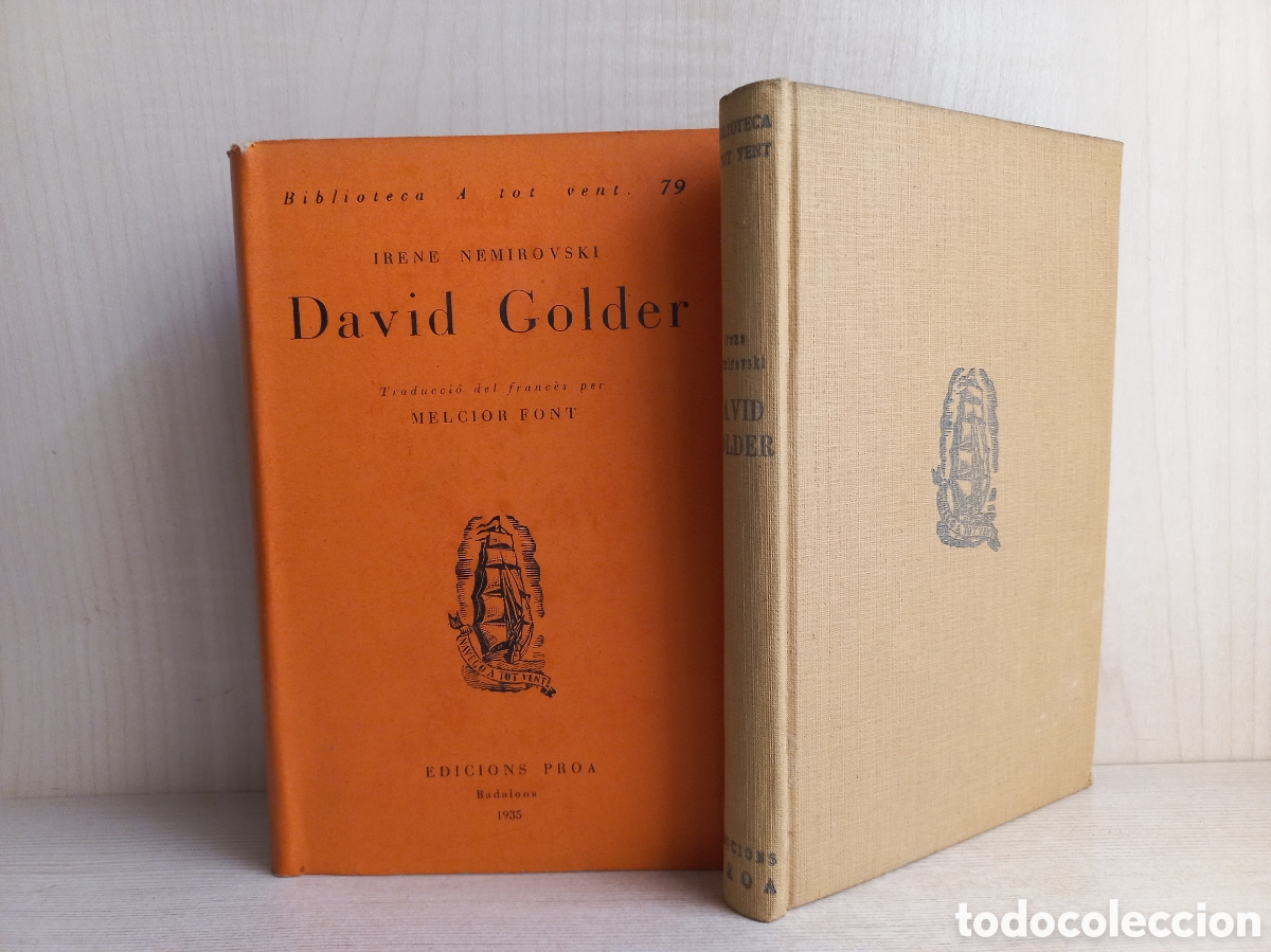 Libros antiguos: David Golder. Irene Nemirovski. Proa Edicions, A tot vent, 1935. Catal&aacute;n. - Foto 4