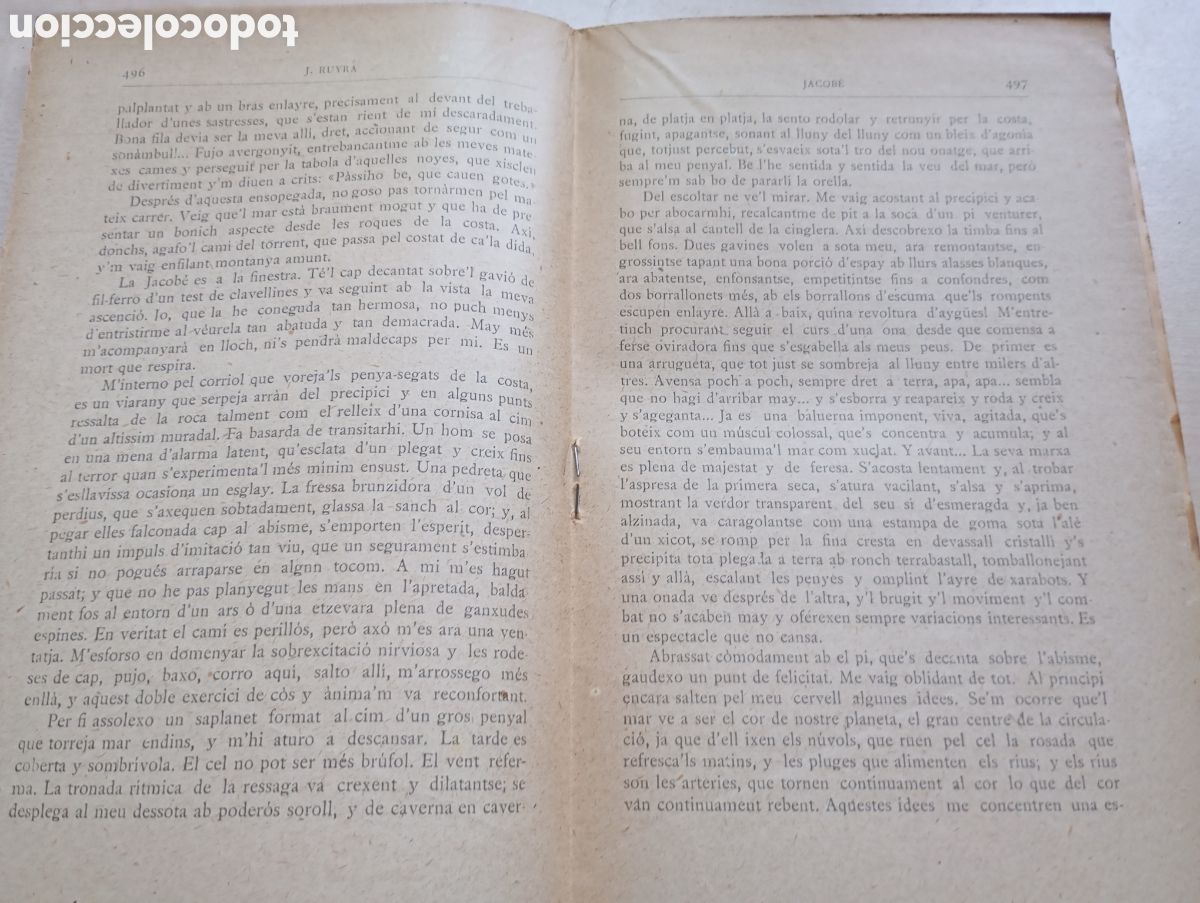 Libros antiguos: Joaquim Ruyra, Jacob&eacute; - Foto 2