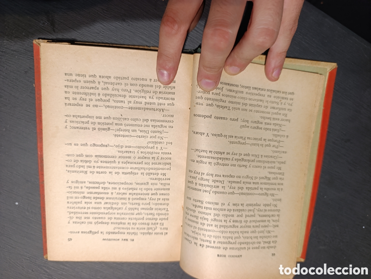 Libros antiguos: &Alpha;&Nu;&Tau;&Omicron;&Nu;IO HOPE EL REY SUSTITUTO. - Foto 3
