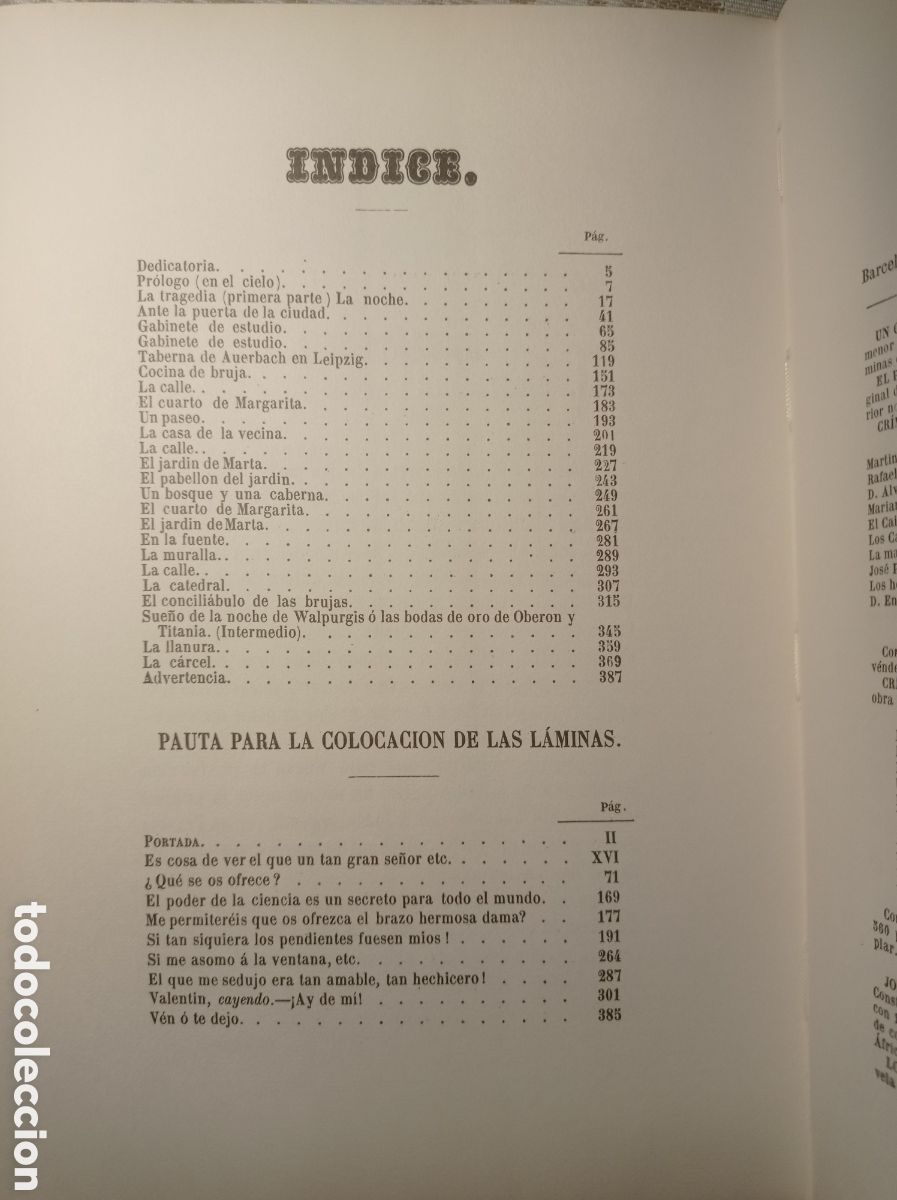 Libros antiguos: FAUSTO. GOETHE. EDICI&Oacute;N DE 1864. FACS&Iacute;MIL - Foto 10