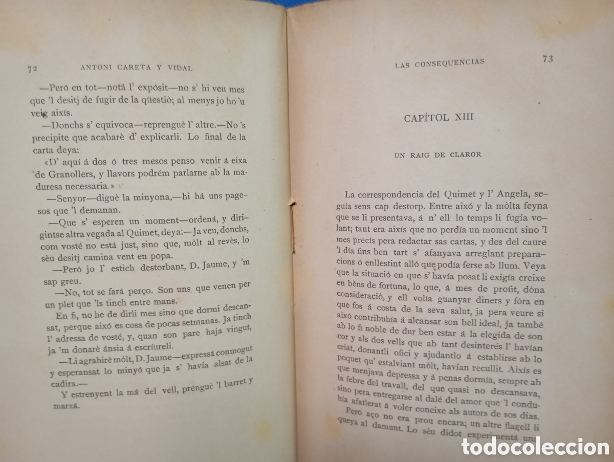 Libros antiguos: Antoni Careta y Vidal, Las consequencias - Foto 3
