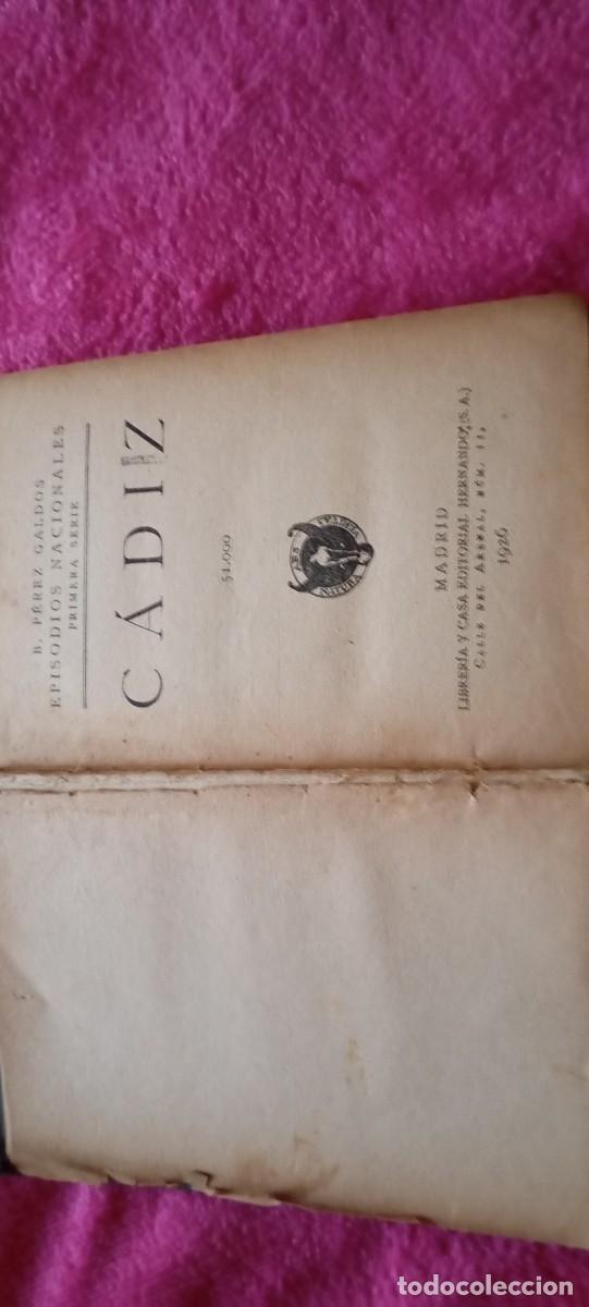 Libros antiguos: C&aacute;diz. Benito P&eacute;rez Gald&oacute;s - Foto 4