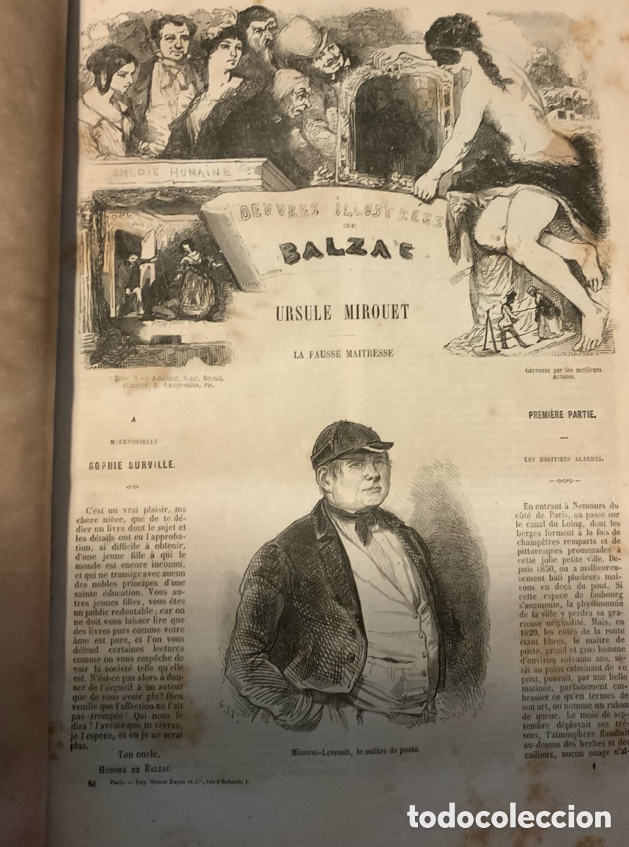 Libros antiguos: Ouvres Illustr&eacute;es de Balzac. 1854 - Foto 5