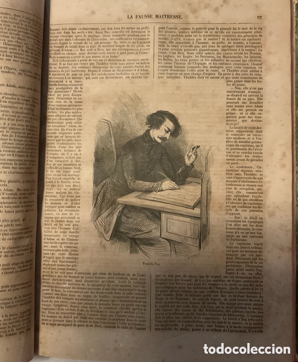 Libros antiguos: Ouvres Illustr&eacute;es de Balzac. 1854 - Foto 7