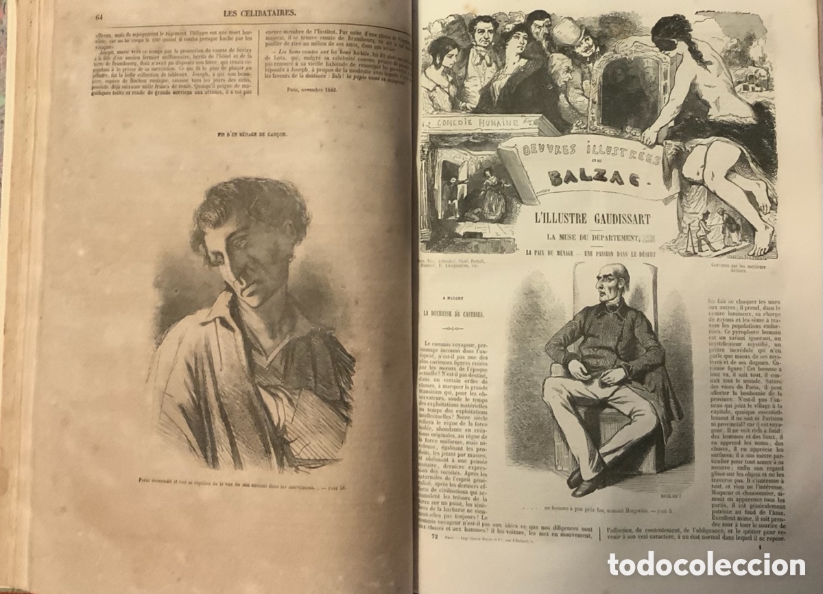 Libros antiguos: Ouvres Illustr&eacute;es de Balzac. 1854 - Foto 9