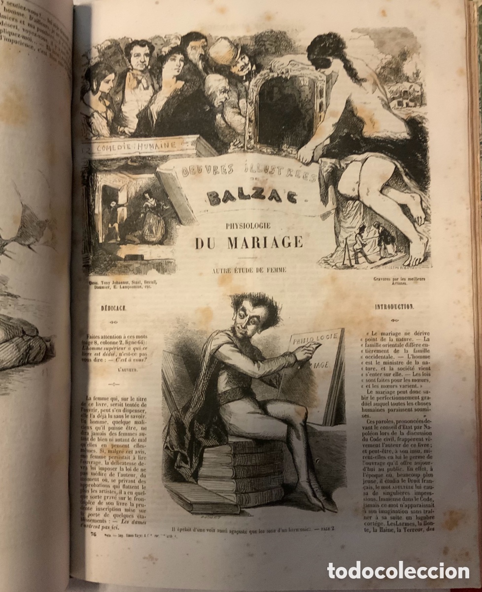 Libros antiguos: Ouvres Illustr&eacute;es de Balzac. 1854 - Foto 10