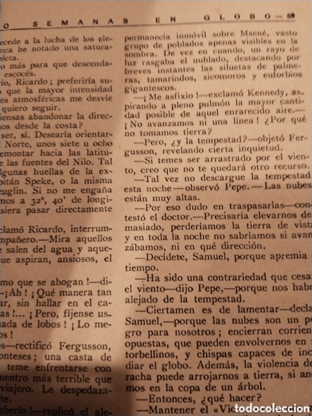 Libros antiguos: Cinco semanas en globo - Foto 2