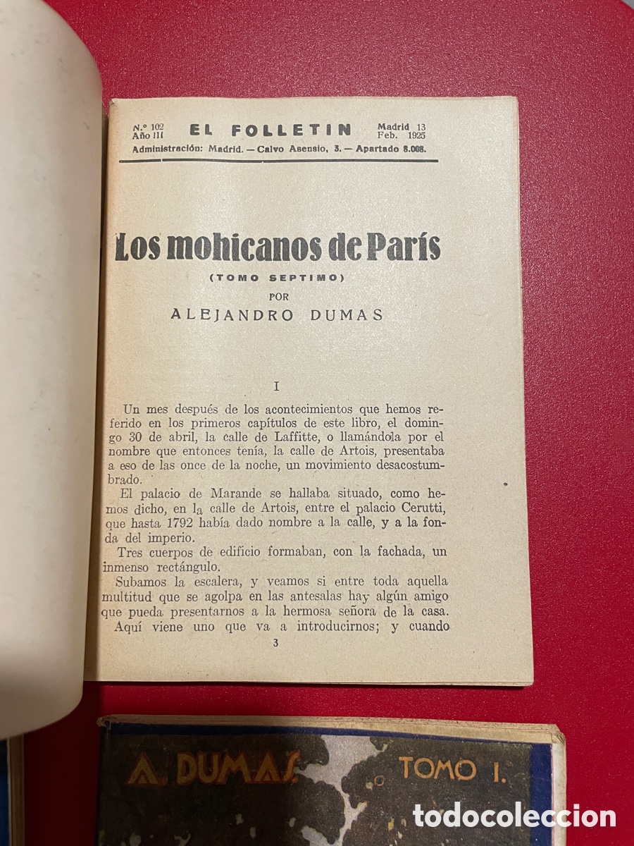 Libros antiguos: Cuatro ejemplares de El follet&iacute;n. A&ntilde;o III. - Foto 3