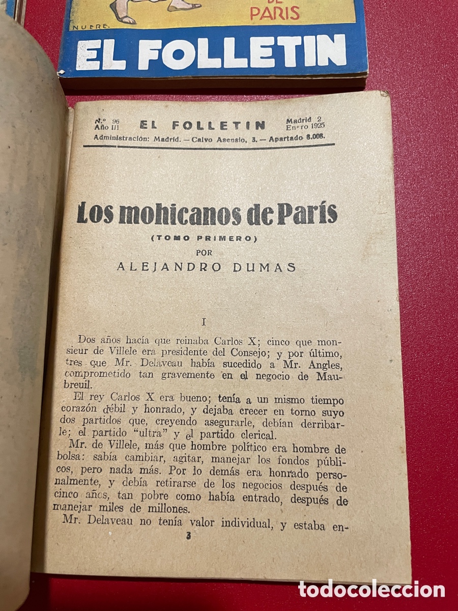 Libros antiguos: Cuatro ejemplares de El follet&iacute;n. A&ntilde;o III. - Foto 5