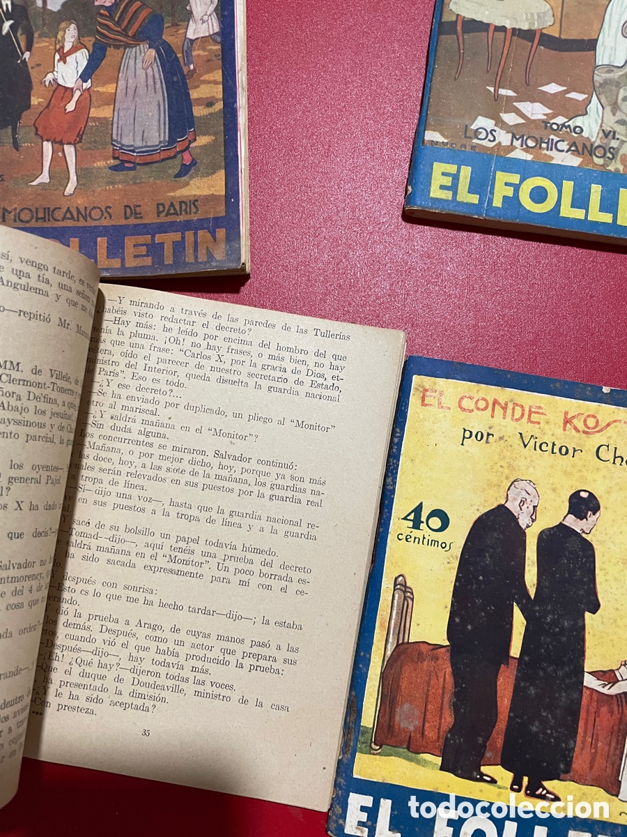 Libros antiguos: Cuatro ejemplares de El follet&iacute;n. A&ntilde;o III. - Foto 6
