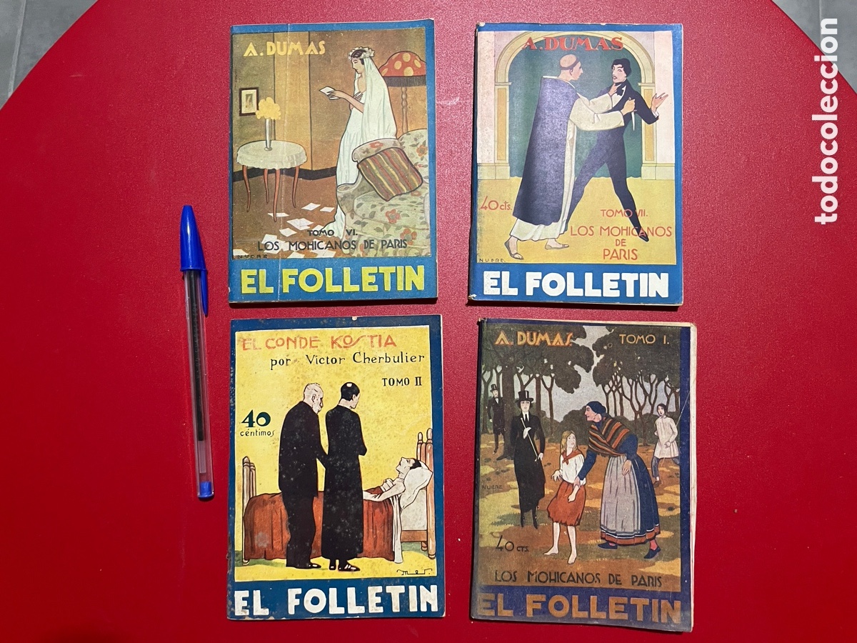 Libros antiguos: Cuatro ejemplares de El follet&iacute;n. A&ntilde;o III. - Foto 1