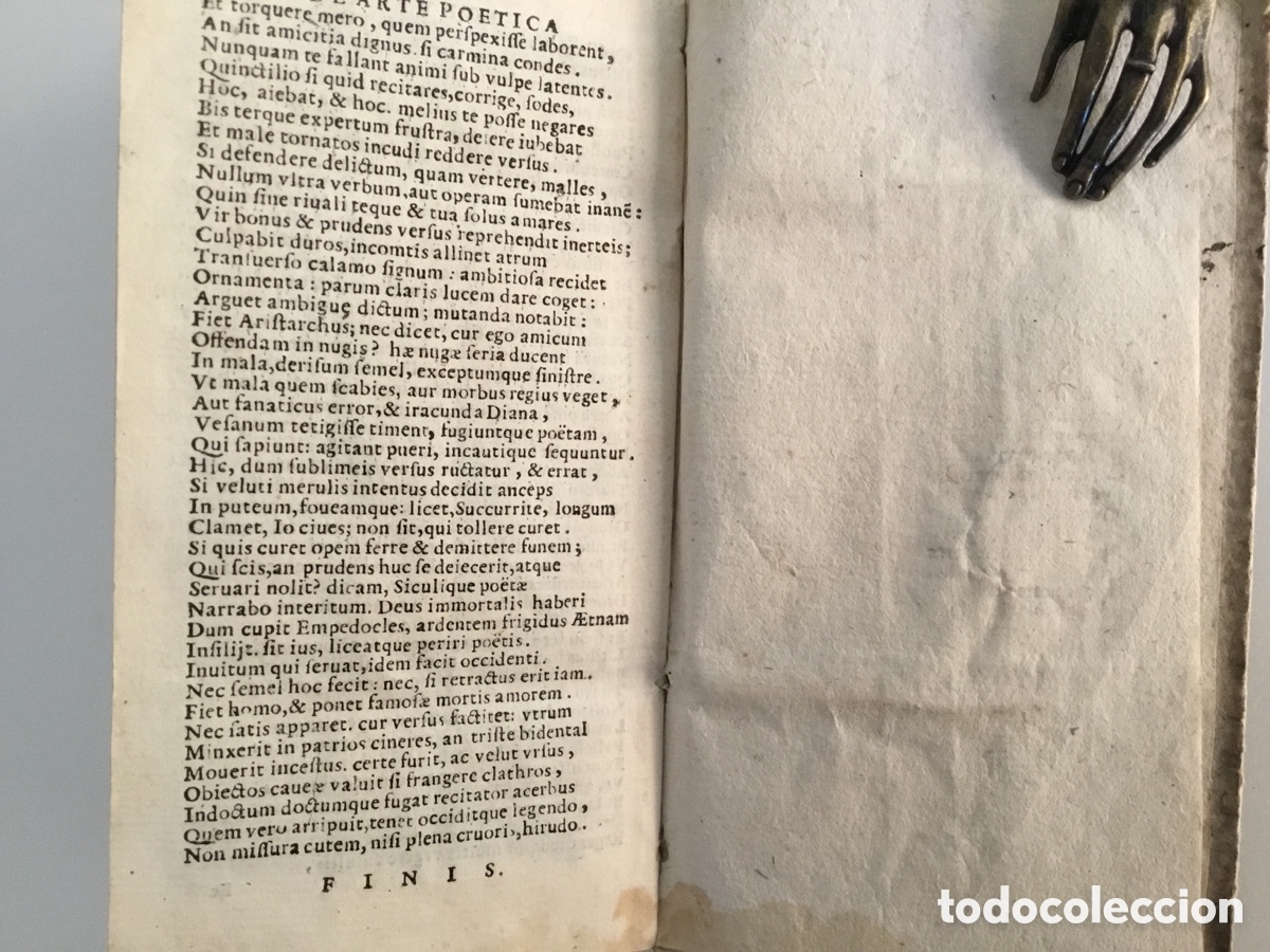Libros antiguos: Horacio. Opera. Venecia 1688, 216 p&aacute;ginas. - Foto 4