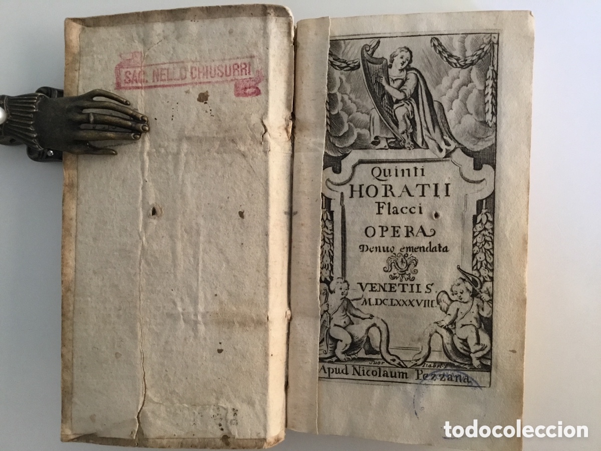 Libros antiguos: Horacio. Opera. Venecia 1688, 216 p&aacute;ginas. - Foto 1