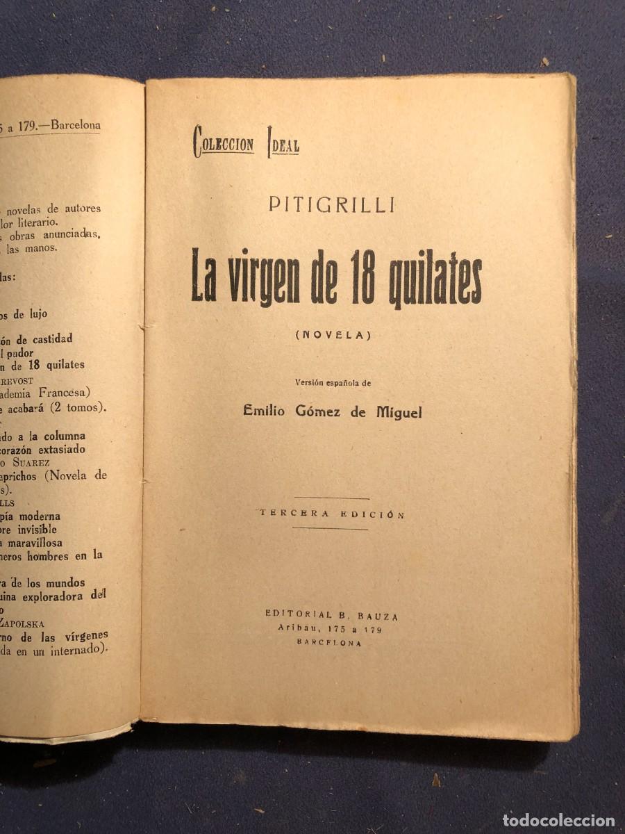 Libros antiguos: PITIGRILLI: - .LA VIRGEN DE 18 QUILATES - (EDITORIAL BAUZA, 1930) - Foto 2