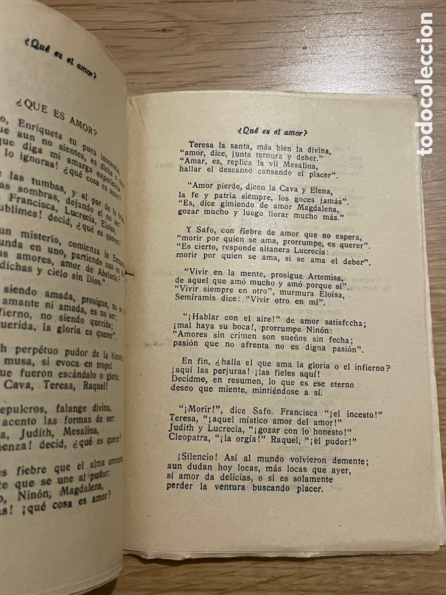 Libros antiguos: Qu&eacute; es el amor? Editorial, el gato negro. - Foto 2
