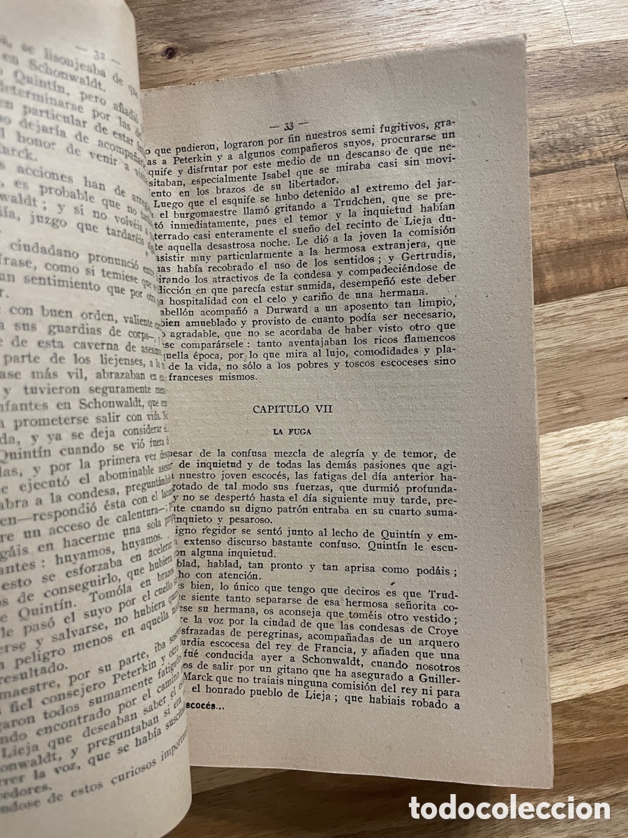 Libros antiguos: Un escoc&eacute;s en la corte de Luis XI. Walter Scott. - Foto 4