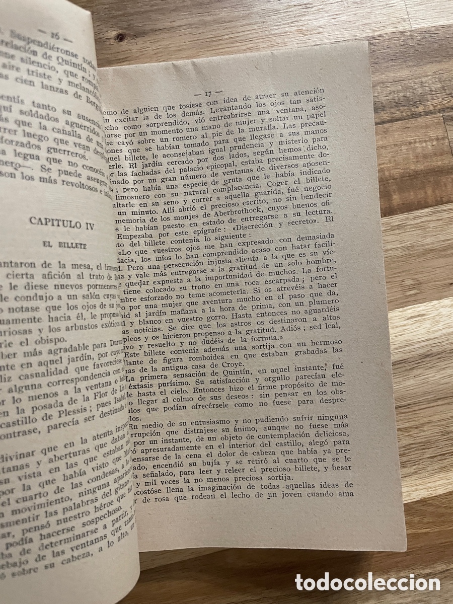 Libros antiguos: Un escoc&eacute;s en la corte de Luis XI. Walter Scott. - Foto 5