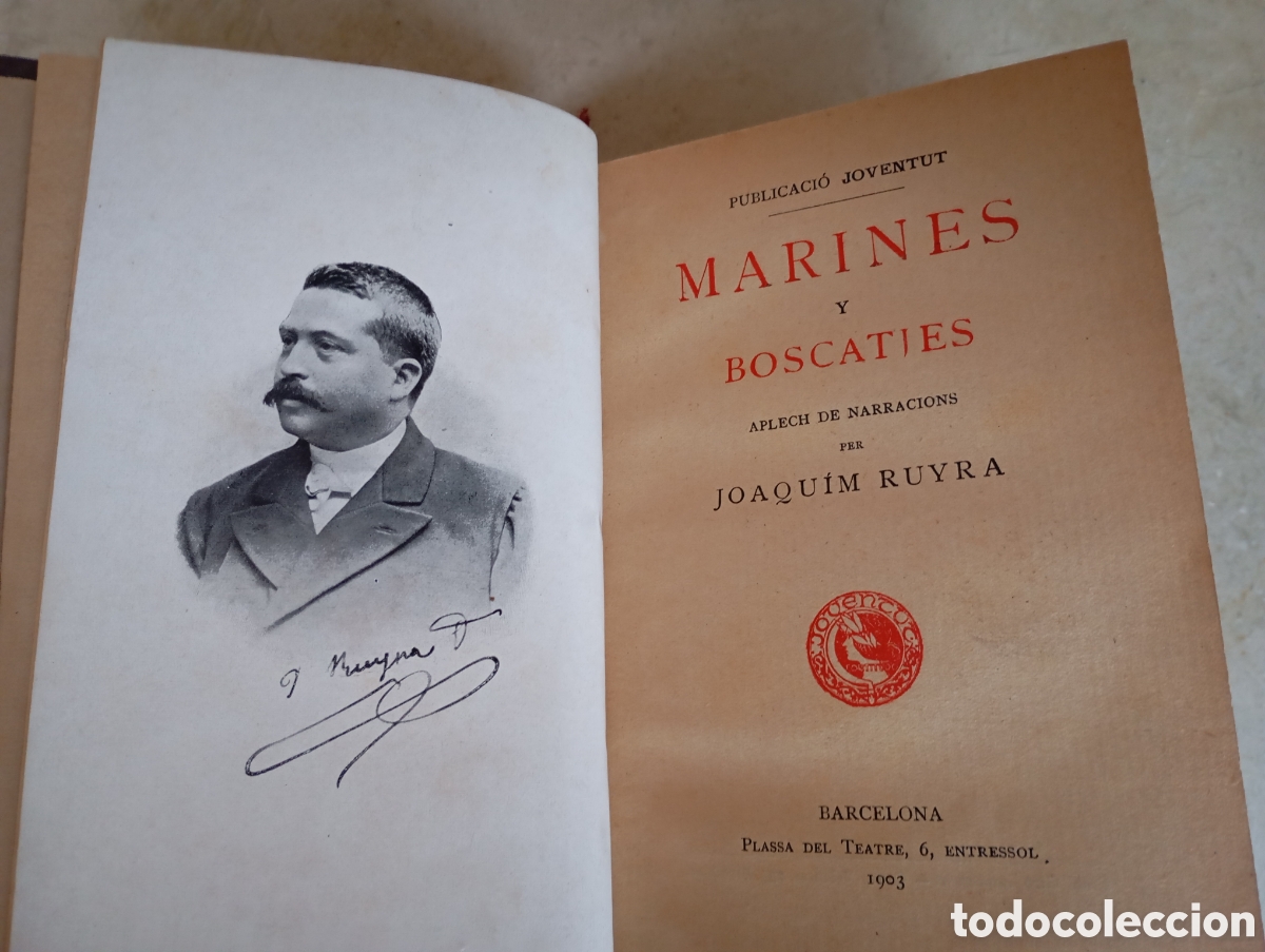 Libros antiguos: Joaquim Ruyra, Marines y boscatjes - Foto 2