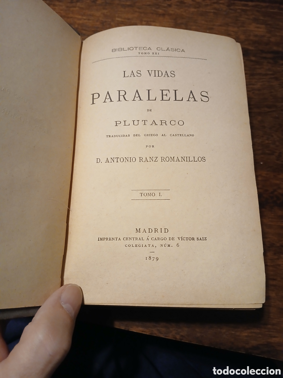 Libros antiguos: Vidas paralelas, Plutarco - Foto 7