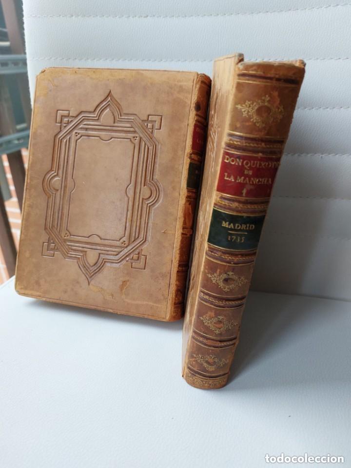 Libros antiguos: Quixote Cervantes 1735 XVIII - Foto 2