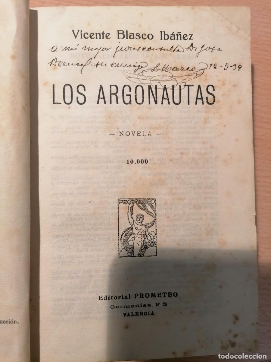 Libros antiguos: Blasco Ib&aacute;&ntilde;ez, Los argonautas, primera edici&oacute;n - Foto 1