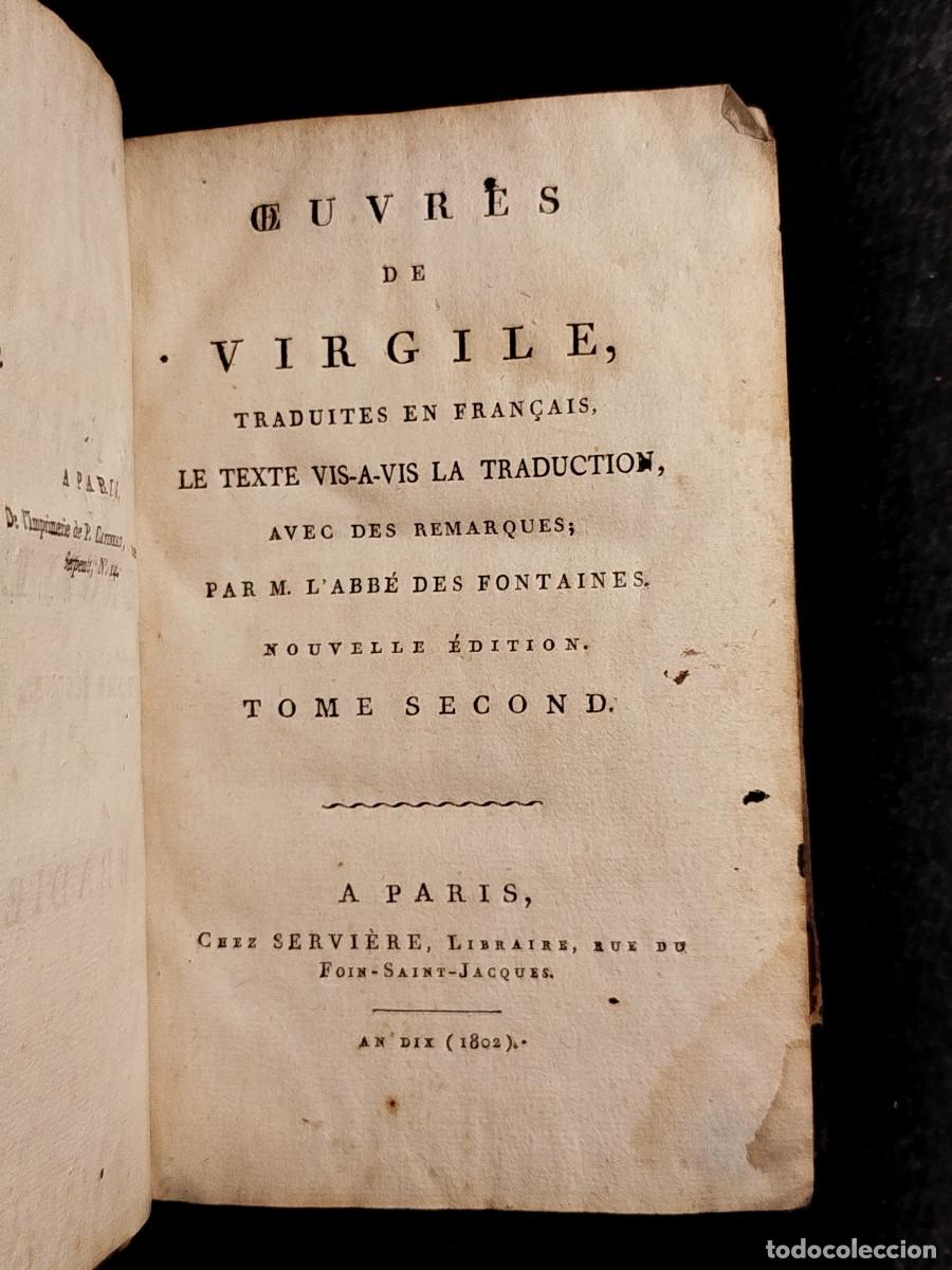 Libros antiguos: 1802. Eneida. Obras de Virgilio. - Foto 1