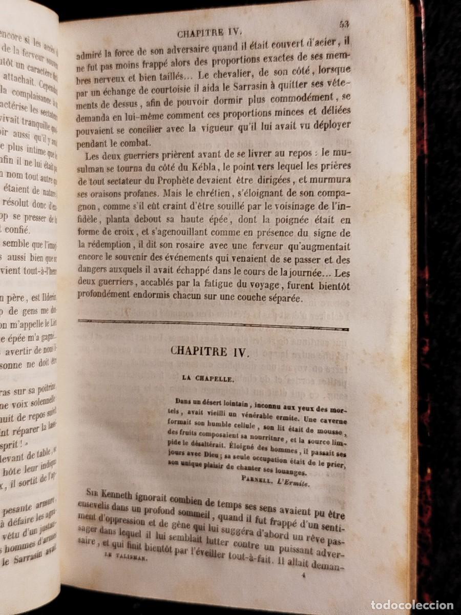 Libros antiguos: 1837. Le talisman. Walter Scott. - Foto 5