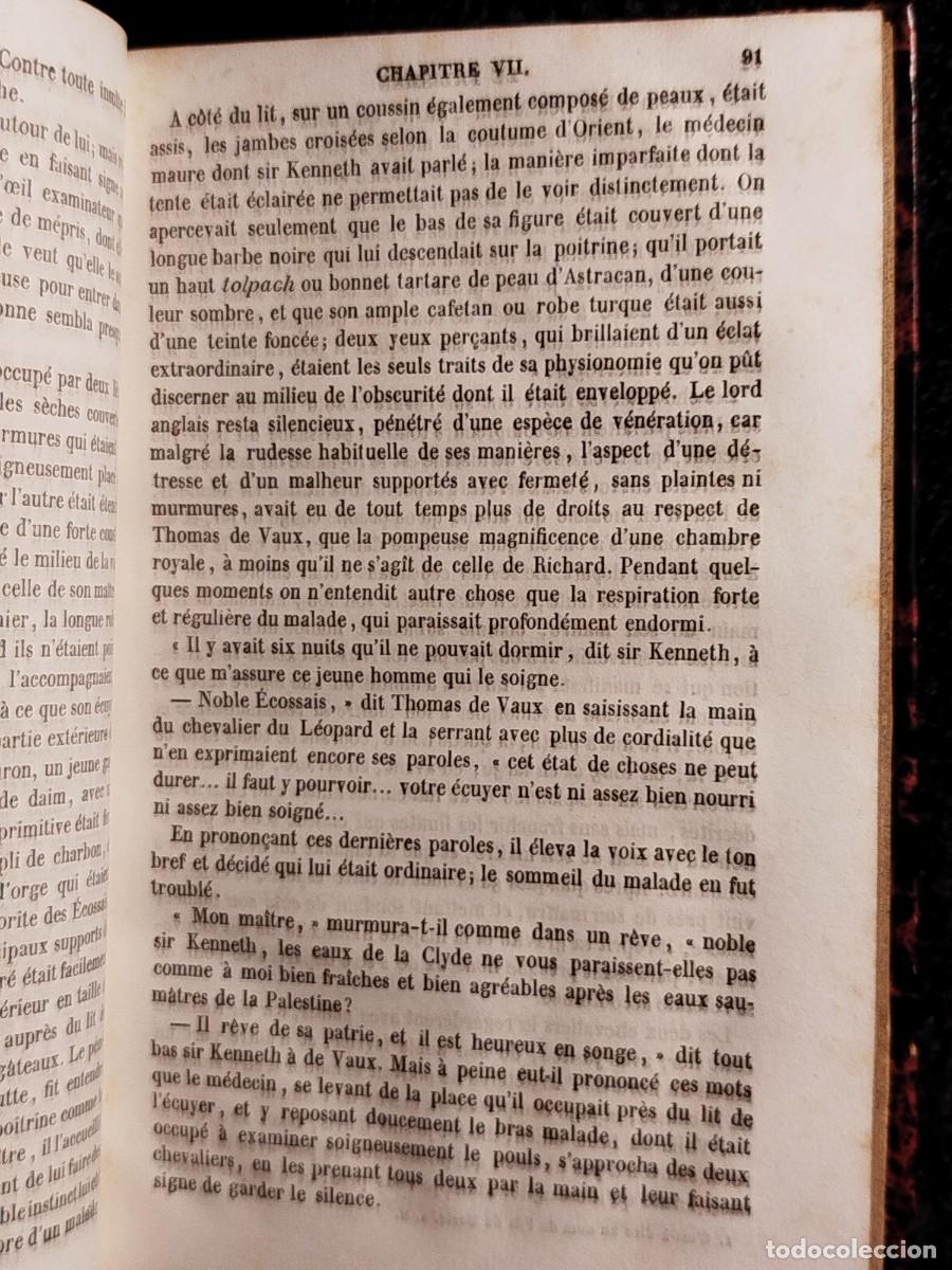 Libros antiguos: 1837. Le talisman. Walter Scott. - Foto 7