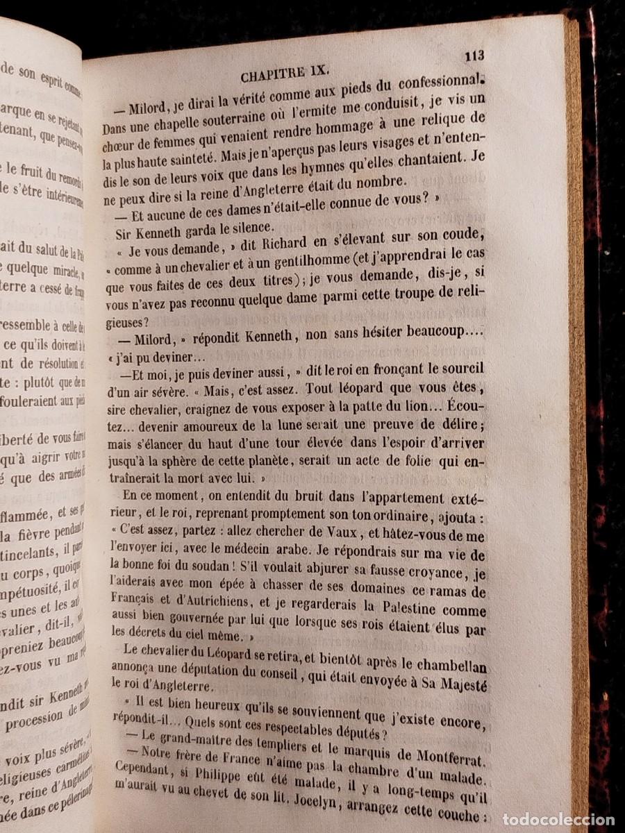 Libros antiguos: 1837. Le talisman. Walter Scott. - Foto 8