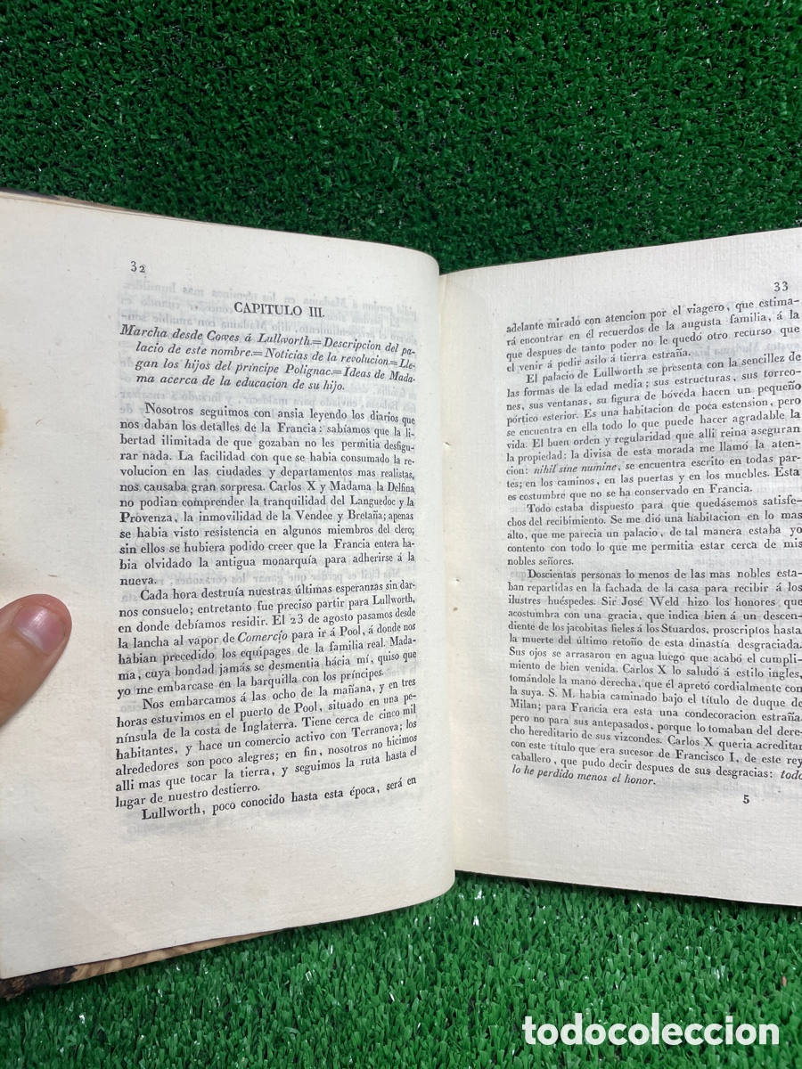Libros antiguos: La Desterrada de Holly-Rood 1838 - B5 - Foto 5