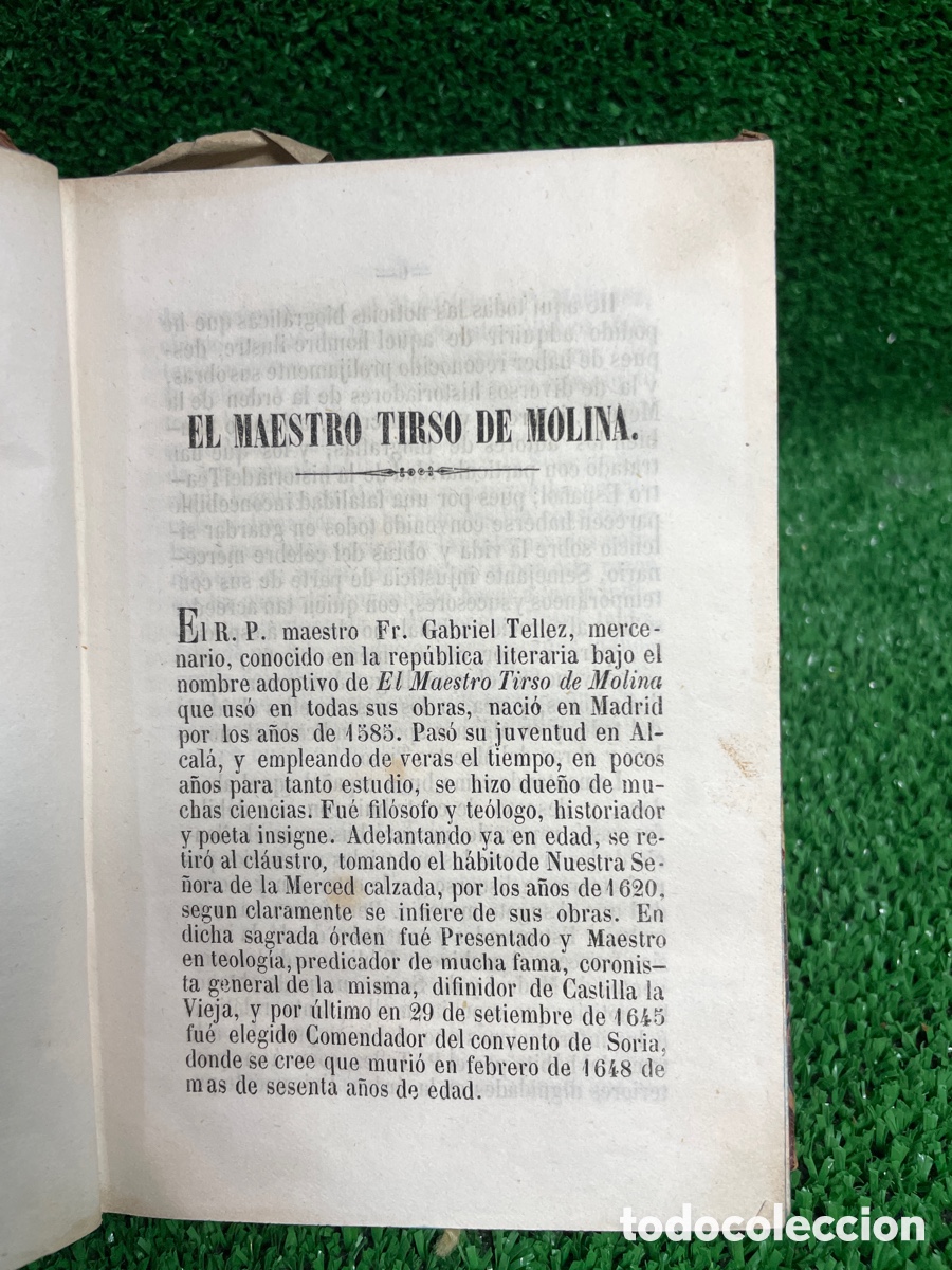Libros antiguos: Cuentos - Tirso de Molina 1848 -B5 - Foto 5