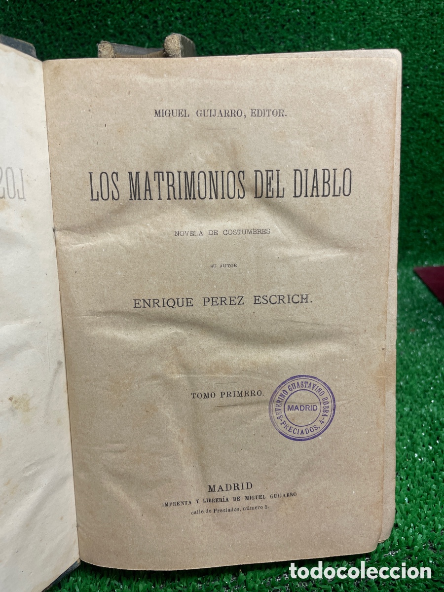 Libros antiguos: Los Matrimonios del Diablo - A6 - Foto 5