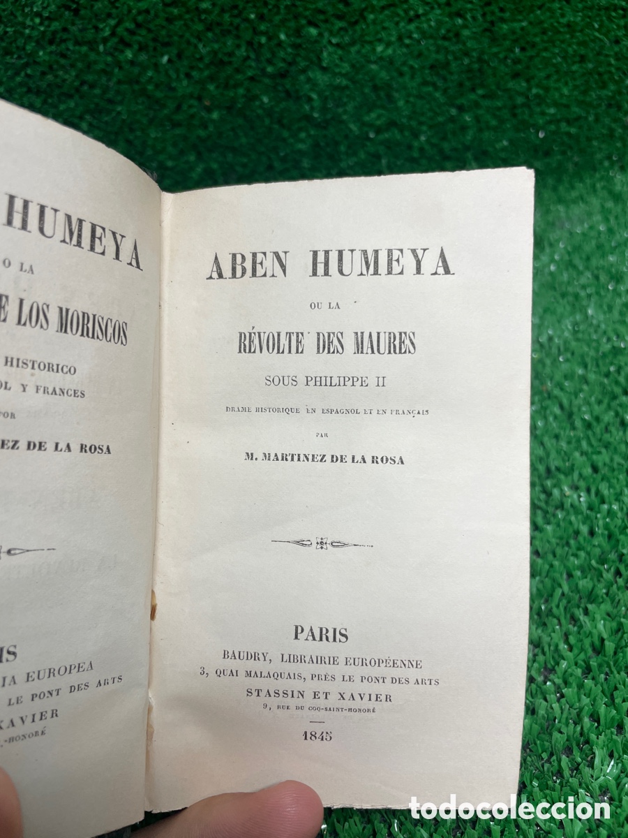 Libros antiguos: La Rebelion de los Moros - Martinez de la Rosa- B5 - Foto 5
