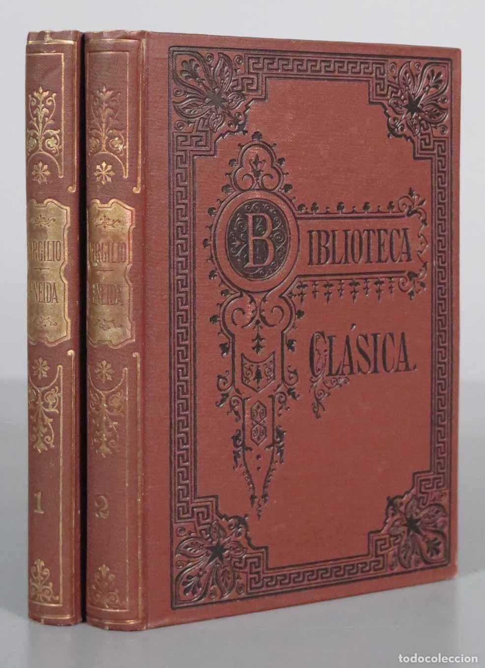 Libros antiguos: Eneida. VIRGILIO. MARON. 2 TOMOS - Foto 1