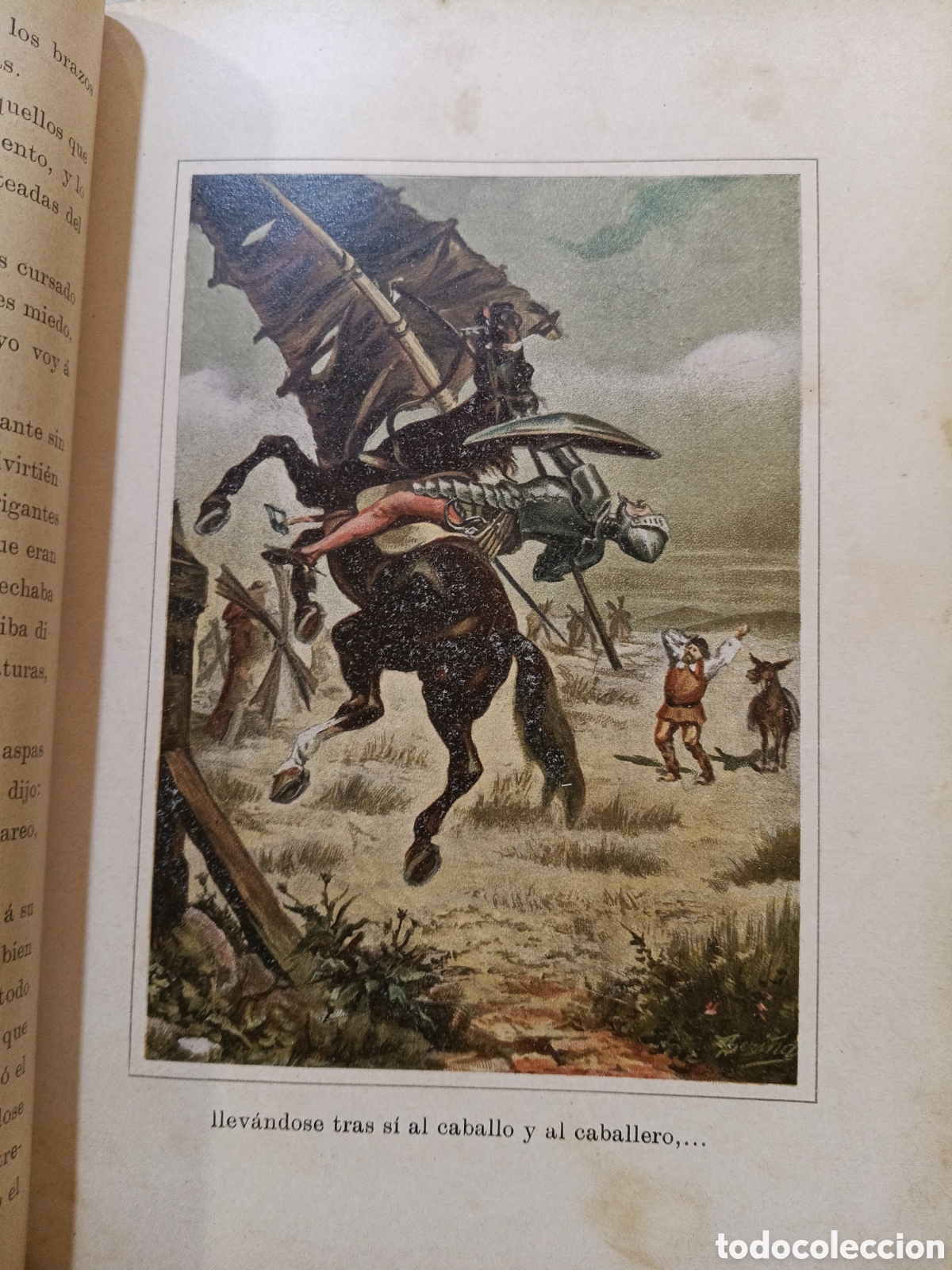 Libros antiguos: DON QUIJOTE DE LA MANCHA (MIGUEL SEGU&Iacute;, ) DOS TOMOS - Foto 3