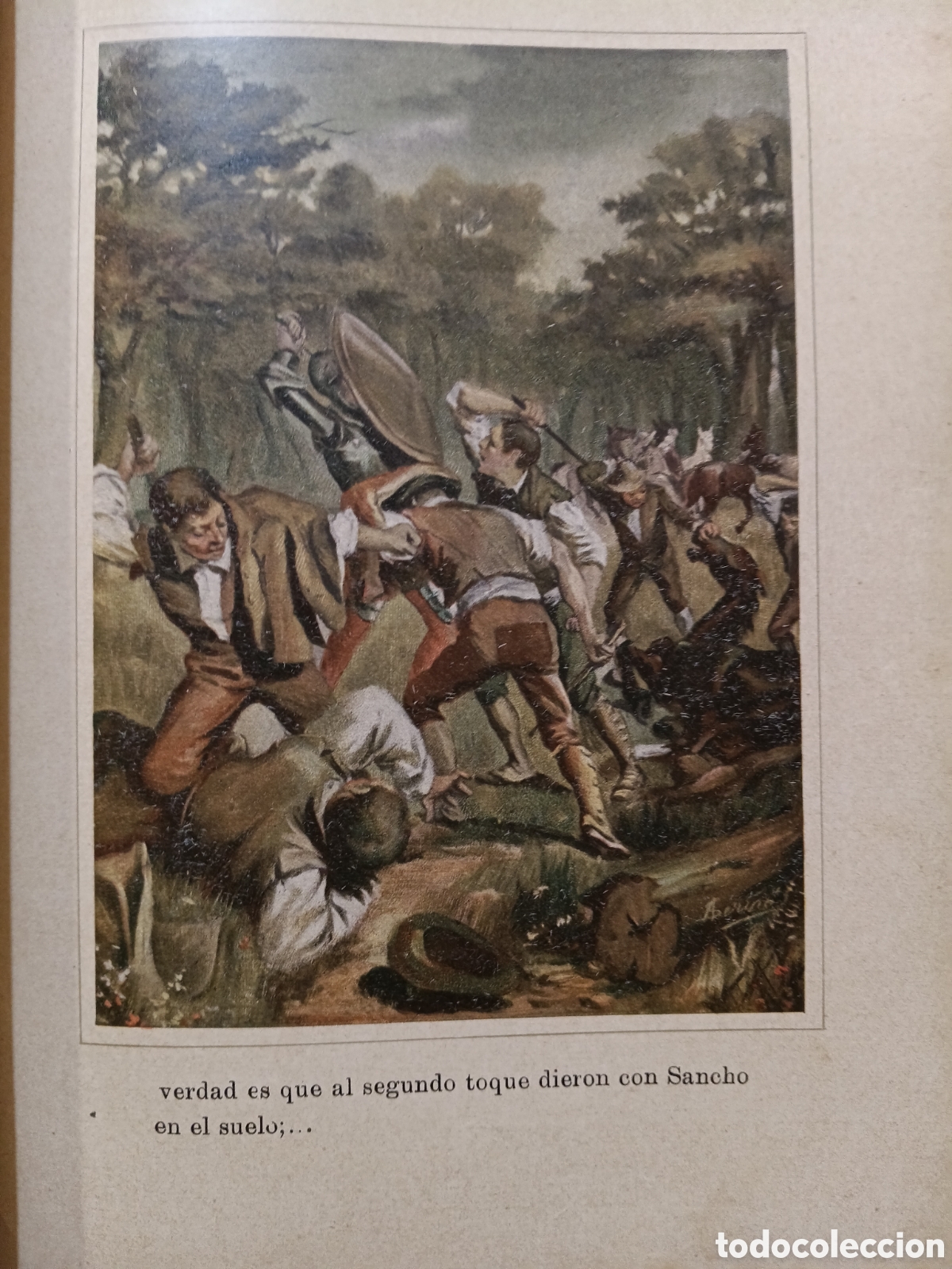 Libros antiguos: DON QUIJOTE DE LA MANCHA (MIGUEL SEGU&Iacute;, ) DOS TOMOS - Foto 4
