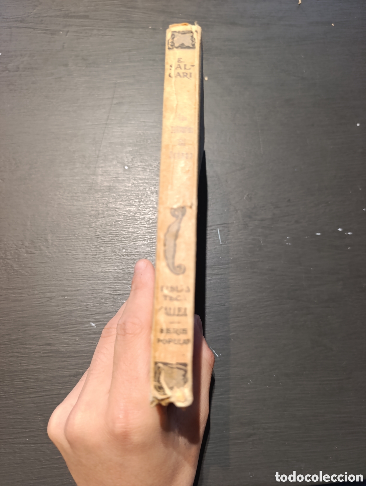 Libros antiguos: EMILIO SALGARI LOS SOLITARIOS DEL OC&Eacute;ANO. - Foto 3