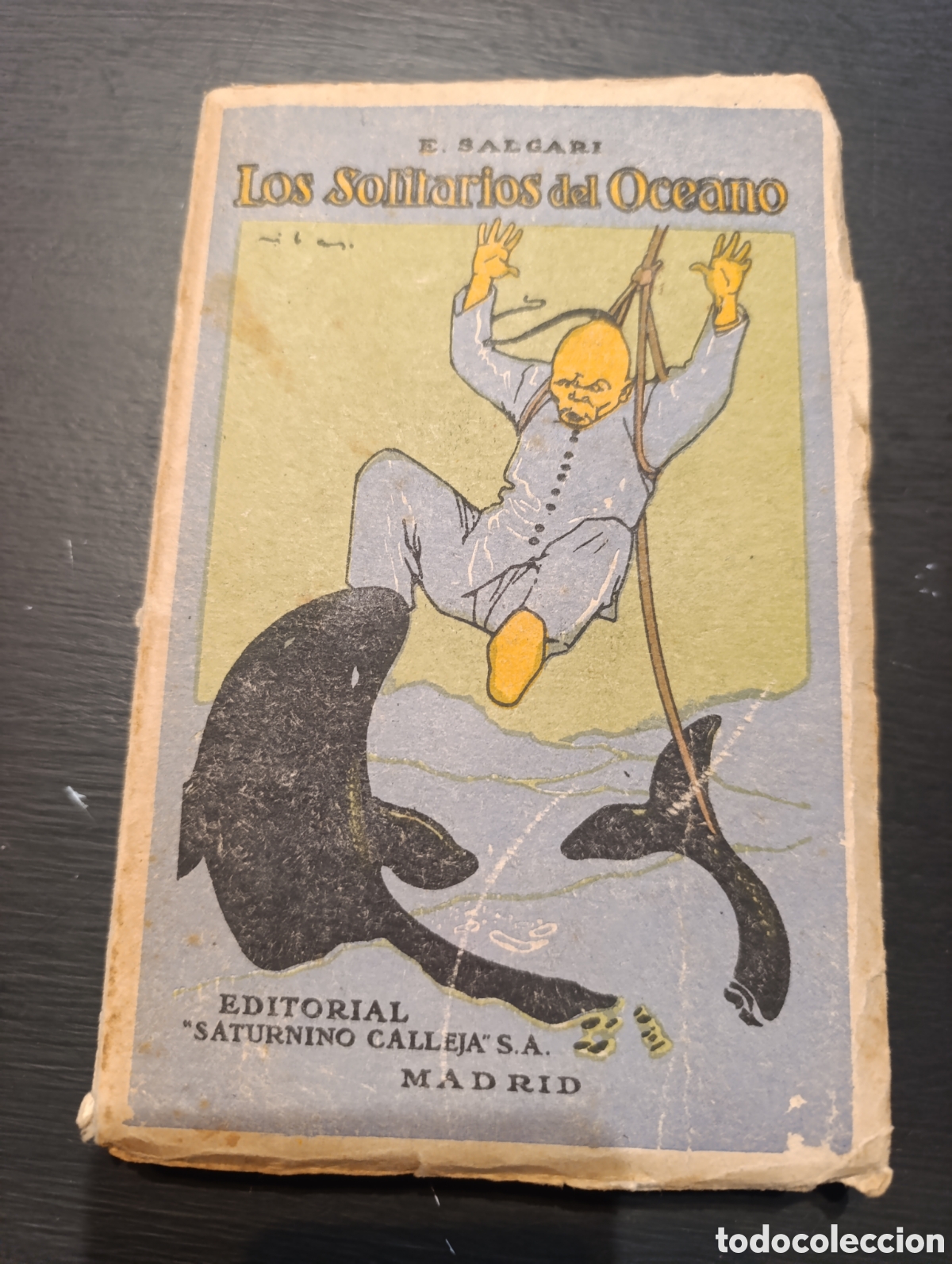 Libros antiguos: EMILIO SALGARI LOS SOLITARIOS DEL OC&Eacute;ANO. - Foto 1