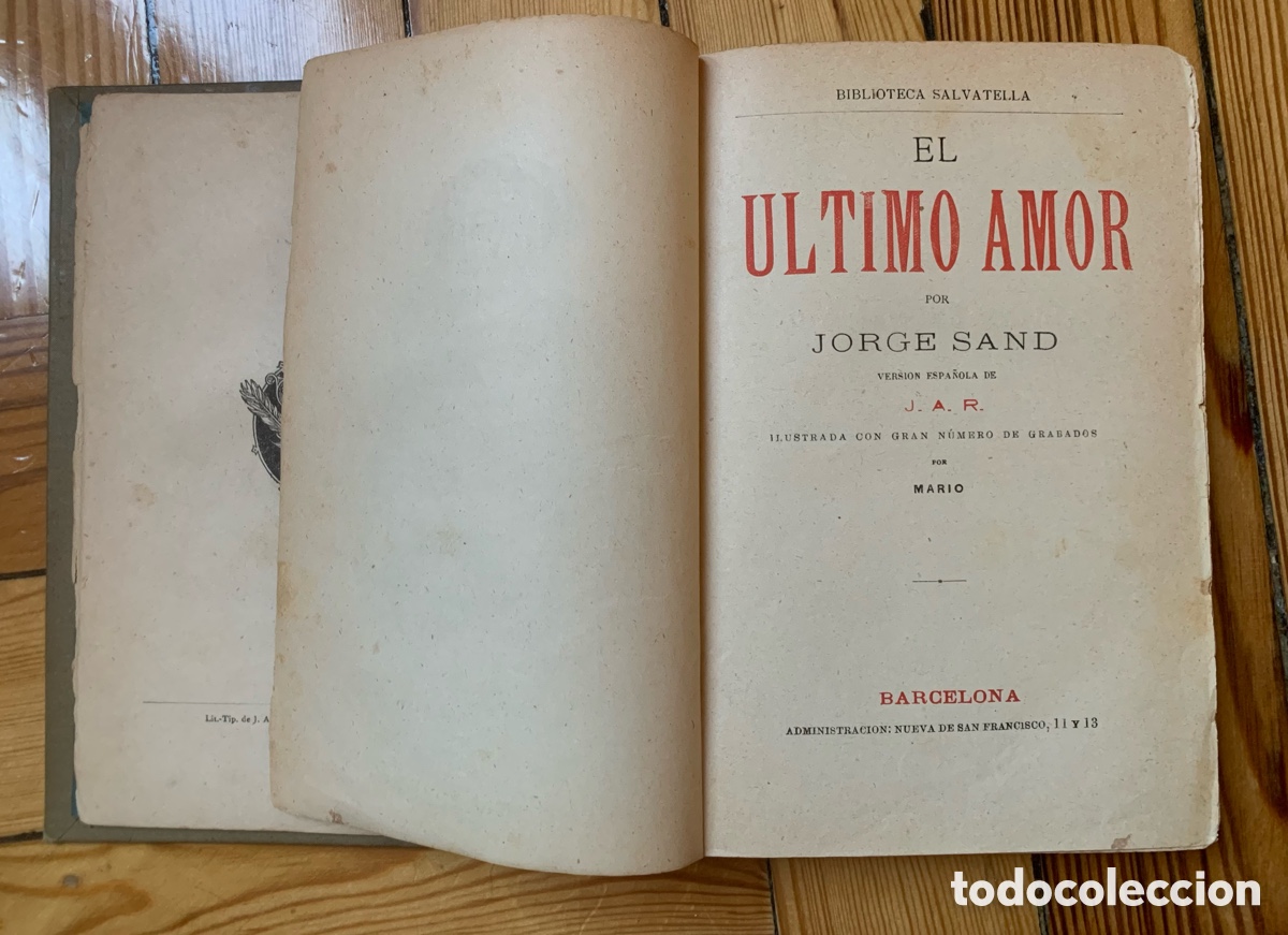 Libros antiguos: Edici&oacute;n antigua de El &Uacute;ltimo amor, de George Sand - Foto 6