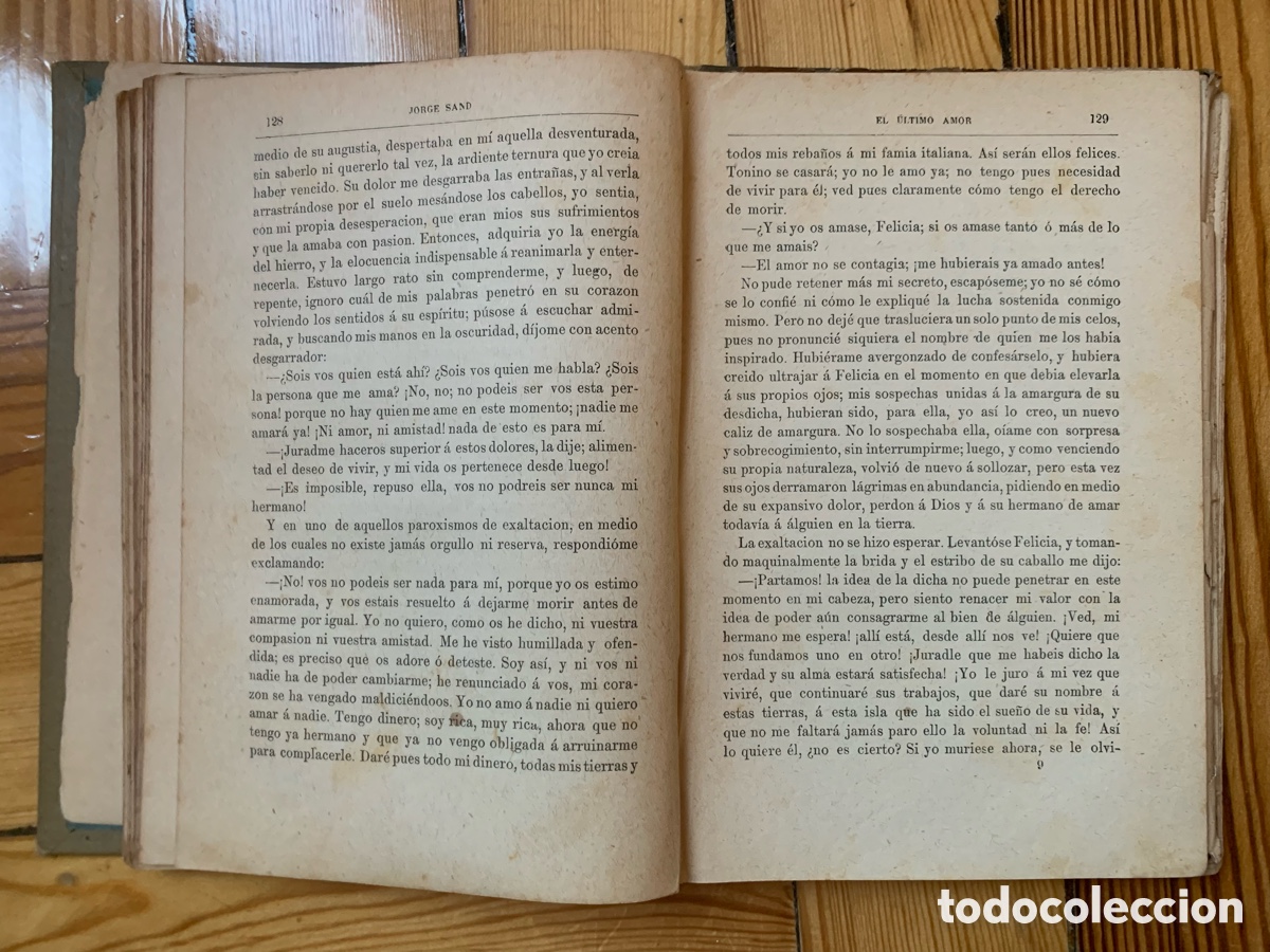Libros antiguos: Edici&oacute;n antigua de El &Uacute;ltimo amor, de George Sand - Foto 8