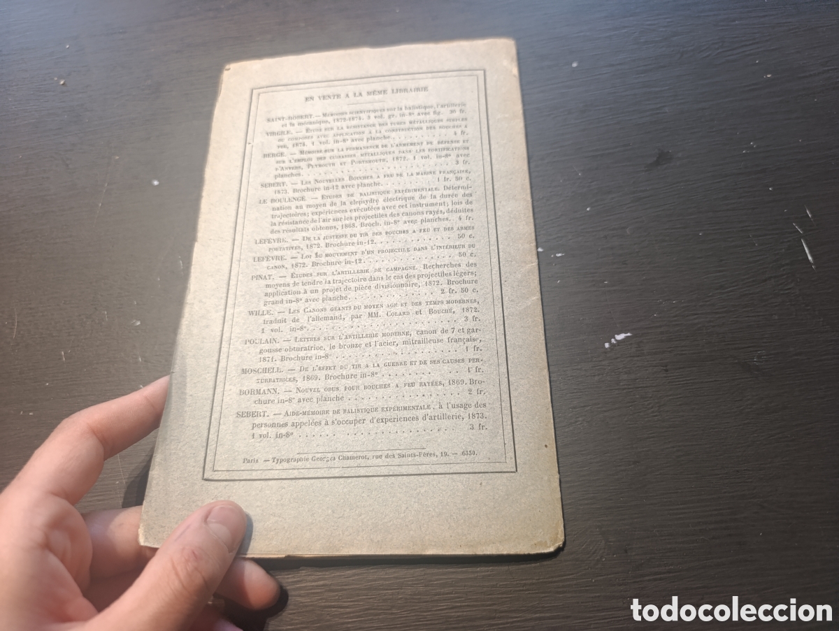 Libros antiguos: DE LAPPLICATION DU PHOSPHURE DE CALCIUM 1877 - Foto 6